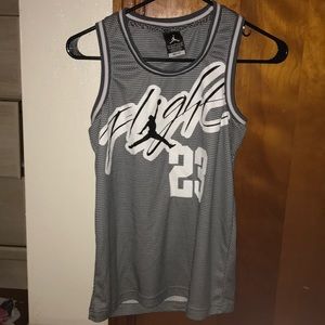 New boys 12-13 yrs Jordan Flight Jersey Dri-Fit Lg